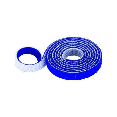 10mm Wide Velcro (loops & hooks integrated) 1 Meter Blue - 1