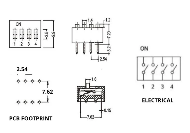 DIP 4P Layout