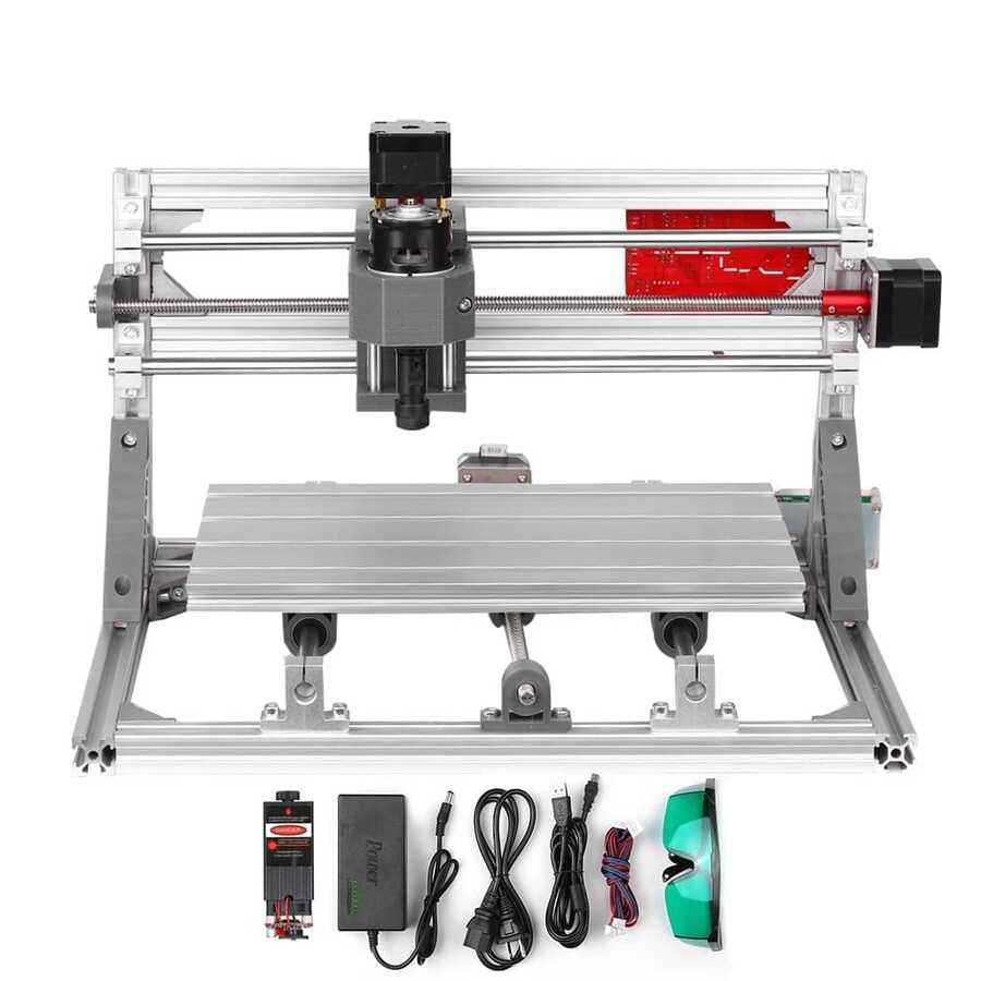 CNC 3020 300x200x40mm Working Area CNC Machine Mini Laser Engraver wit – DIY  Ireland