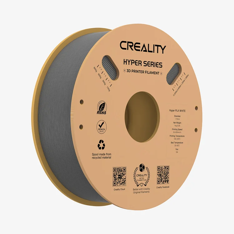 Creality Hyper 1.75mm PLA 3D Filament Gray - 1