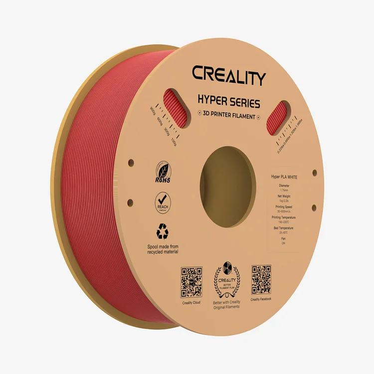 Creality Hyper 1.75mm PLA 3D Filament Red - 1