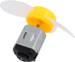 DC motor with fan+LED (NO.2: R260) - 1