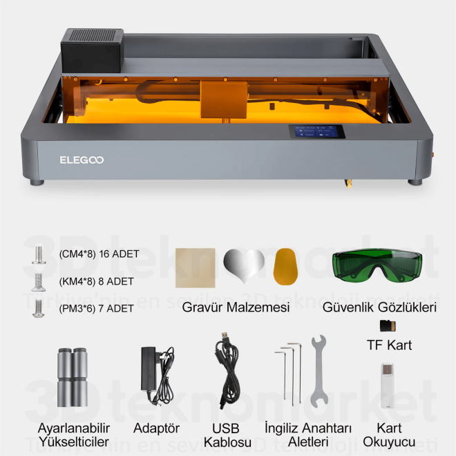 Elegoo Phecda Laser Engraver and Cutter (10W) - Pack 1 - 2