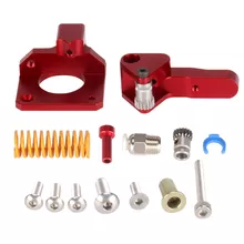 Metal MK8 Extruder Parts - Right and Left - Red - 4