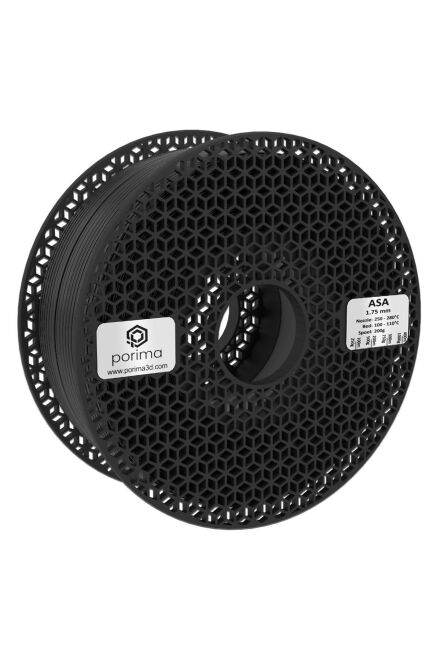 Porima 3D 1.75mm ASA® Filament - Black - 1