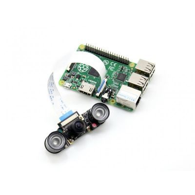 Raspberry Pi Kamera - Balık Gözü Lens + Kızılötesi Led Modülü (H) - 5