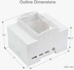 Raspberry Pi 4 için Muhafaza Kutusu - Beyaz - 3