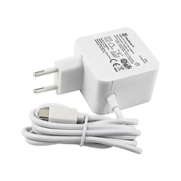 Raspberry Pi 5 27W USB-C Power Adapter - White - 2