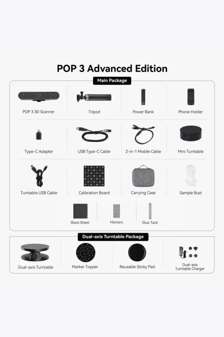 Revopoint POP3 Advanced Package 3D Scanner - 4
