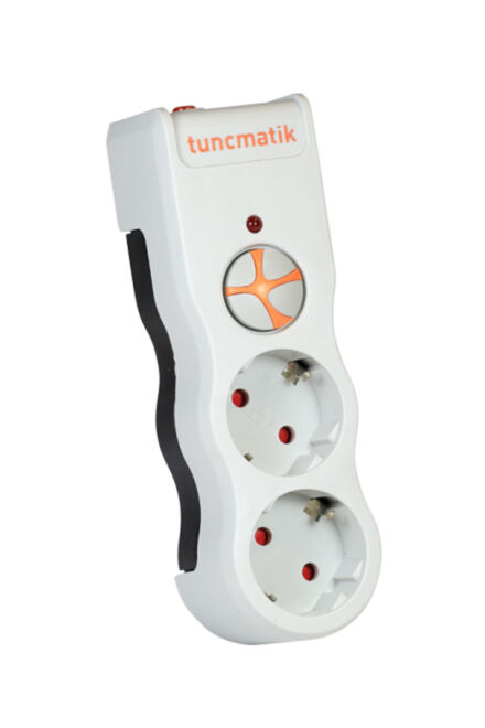 TUNÇMATIK TSK19021 Powersurge Current Protection Socket Dual White - 1