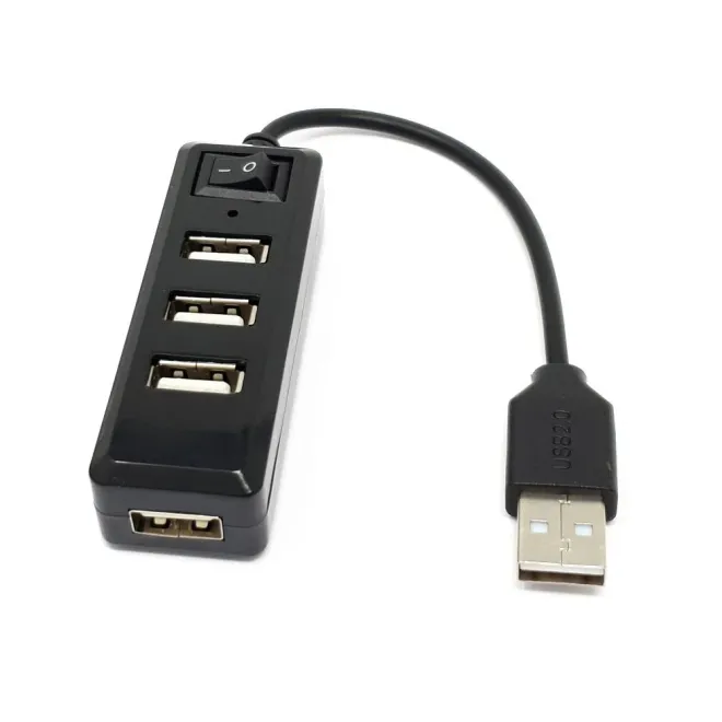 USB Hub - 3lü - Mini USB (A) (Dahili Güç Anahtarı) - 2