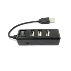 USB Hub - 3lü - Mini USB (A) (Dahili Güç Anahtarı) - 3