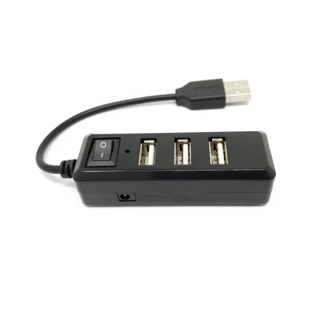 USB Hub - 3lü - Mini USB (A) (Dahili Güç Anahtarı) - 3